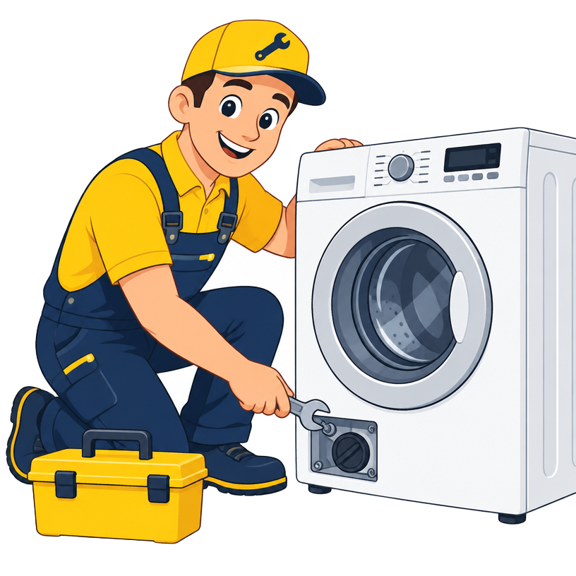 Cartoon washing machine